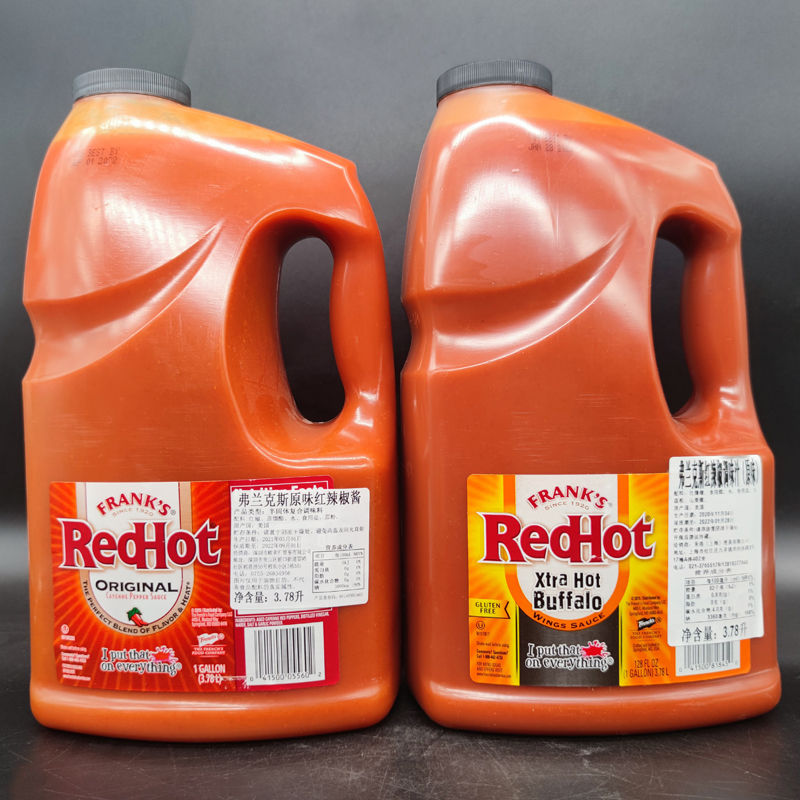 Franks Red Hot Wings PepperSauce弗兰克斯布法罗辣椒鸡翅调味酱 - 图0