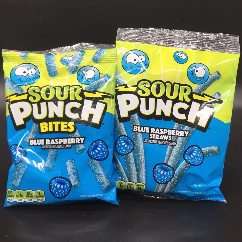 sour punch糖扭扭糖糖果网红零食美剧吸管软糖詹姆斯同款进口 - 图1