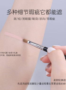 纯颜沧州化妆刷子双头遮瑕刷口红