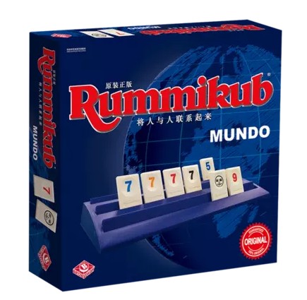 正版拉密Rummikub Mundo版 拉密牌 以色列麻将 数字游戏牌 桌游 - 图0