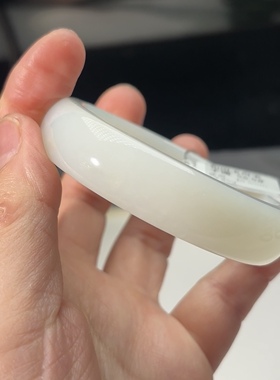 魔法饰 和田玉暖白方镯56.5×14.5×8mm