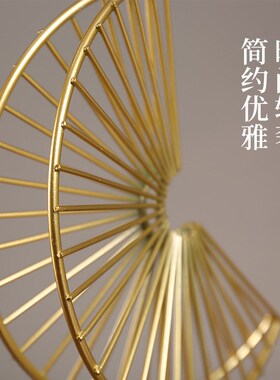 新款金属个性抽象工艺品玄关电视柜酒柜办公室桌面样板房装饰摆设