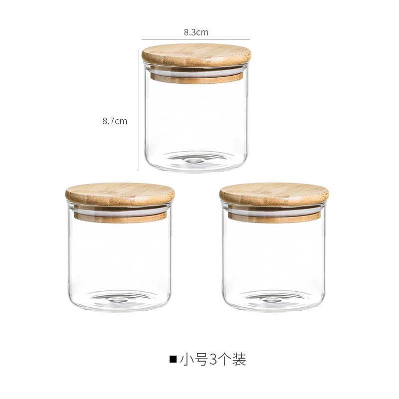 密封罐玻璃瓶带盖食品级五谷杂粮储物罐茶叶干果收纳空瓶子储存罐 - 图3