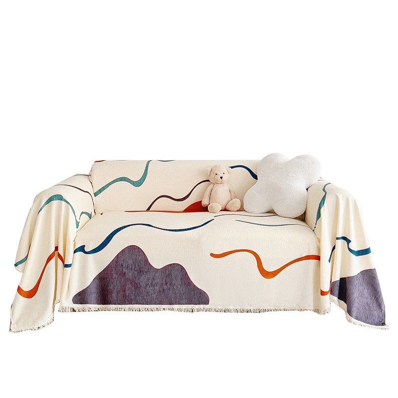 四季通用雪尼尔沙发巾简约ins风沙发套罩防滑防猫抓高级感沙发垫,淘宝优惠券,粉丝福利购,淘宝优惠卷