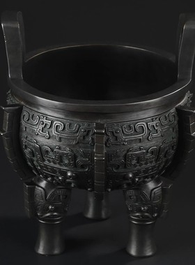 青铜鼎摆件开业礼品办公室桌面