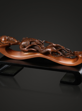 紫铜工艺品家居摆件如意人生开业乔迁生日礼品如意摆设