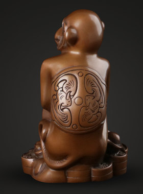 紫铜工艺品生肖猴子摆件生日商业属猴礼品招财如意猴