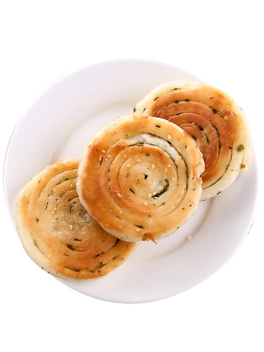 祥口福葱油饼油煎速冻半成品营养香煎芝麻早餐饼葱香煎饼手抓饼 - 图3