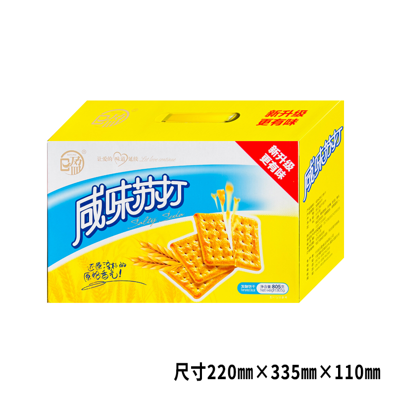 日盈阳光早餐椒盐酥咸味苏打素食海苔万年青805g礼盒饼干早餐茶点-图0