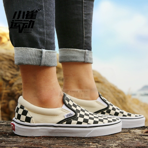 Vans, шахматы, классические тканевые эспадрильи подходит для мужчин и женщин, кроссовки, легко надевать