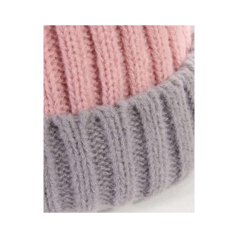 Korean Style Ins Style Color-matching Fashion Knitted Hat Wo - 图3