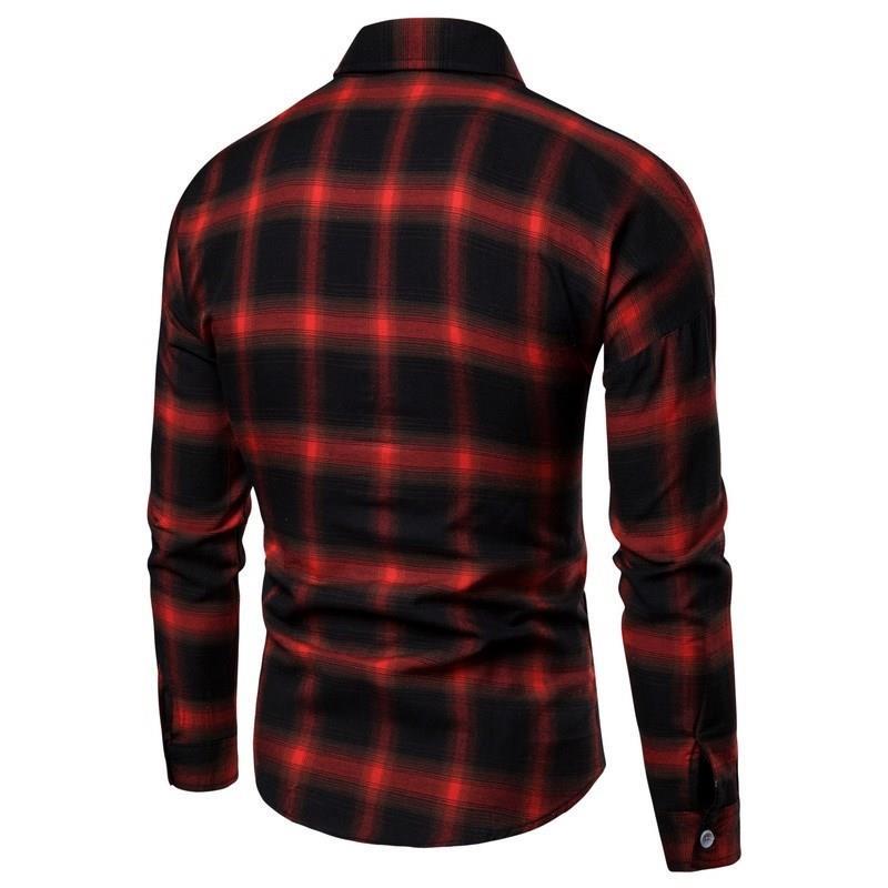 Shirt Men Casual Shirts For Mens Clothes Tops Longsleeve Man - 图1