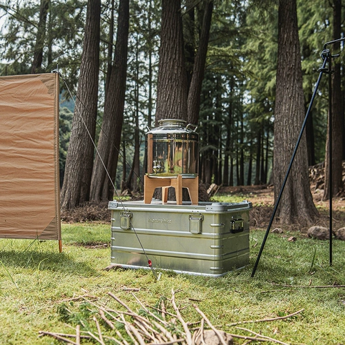 Naturehike Дорожный металлический ящик для хранения для кемпинга, снаряжение, вместительная и большая коробка для хранения, алюминиевый сплав
