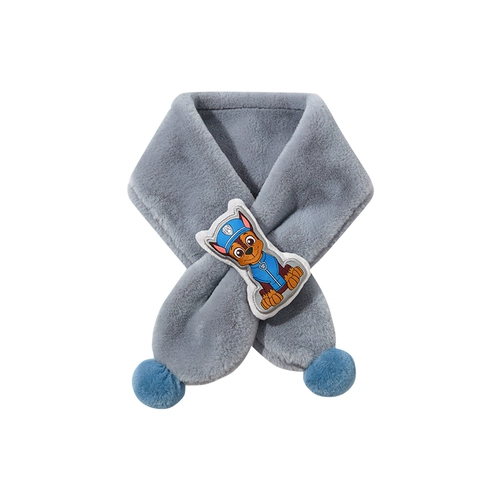 Детский зимний шарф, милый трикотажный шарф-платок для мальчиков, увеличенная толщина