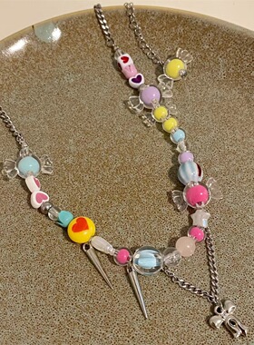 小众网红锁骨链可调节颈链