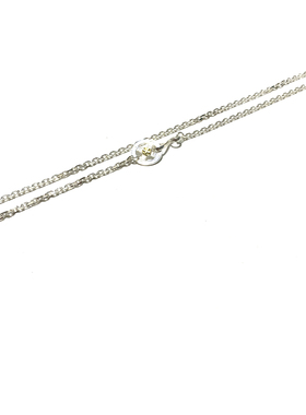 匠银JY 高桥风925纯银点金轮飞鸟钩3.5MM太角链素银情侣吊坠项链