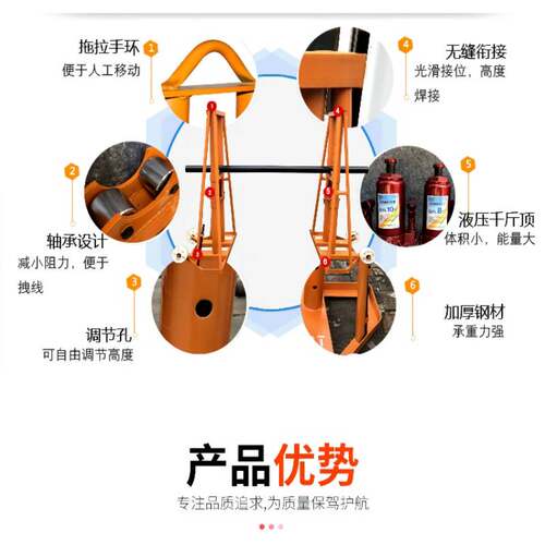 深圳大型电缆重型放线架轴承立式5吨10吨1520吨电力液压升降架子 - 图1