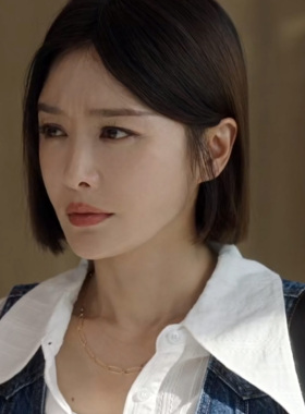 秦岚成家秦天越同款项链金色简约