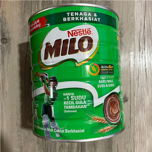马来西亚原装进口Nestle雀巢美禄milo巧克力可可粉冲饮罐装1.4kg - 图2