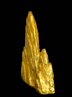 纯铜金山摆件金锁玉关泰山石敢当