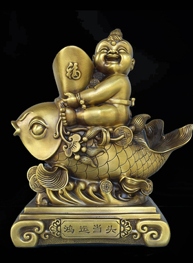 黄铜材质祝福中式客厅