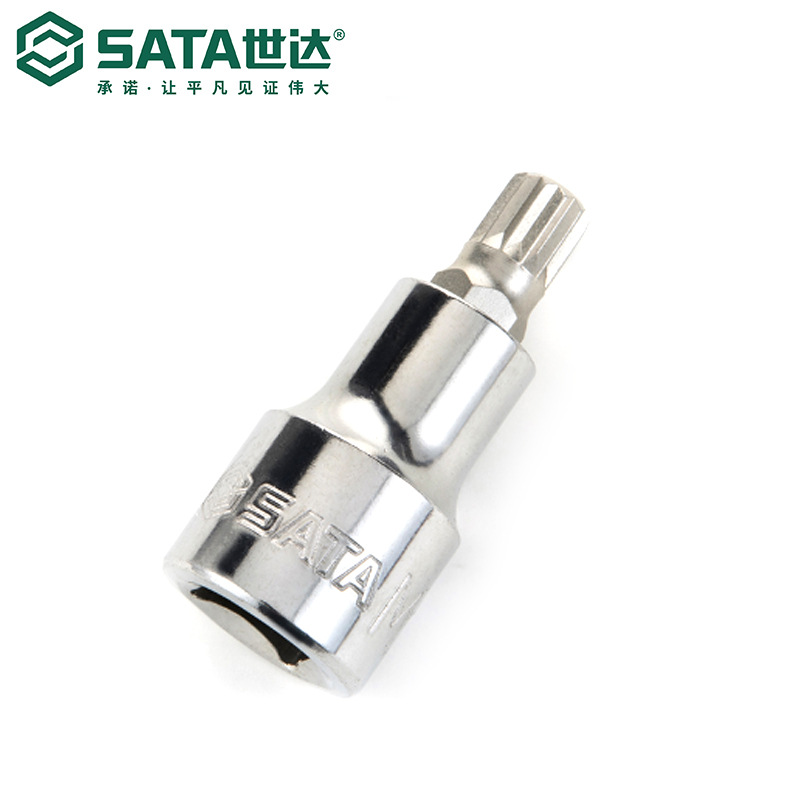 SATA/世达工具12.5MM系列50MM长12角旋具套筒24801-24807 - 图0