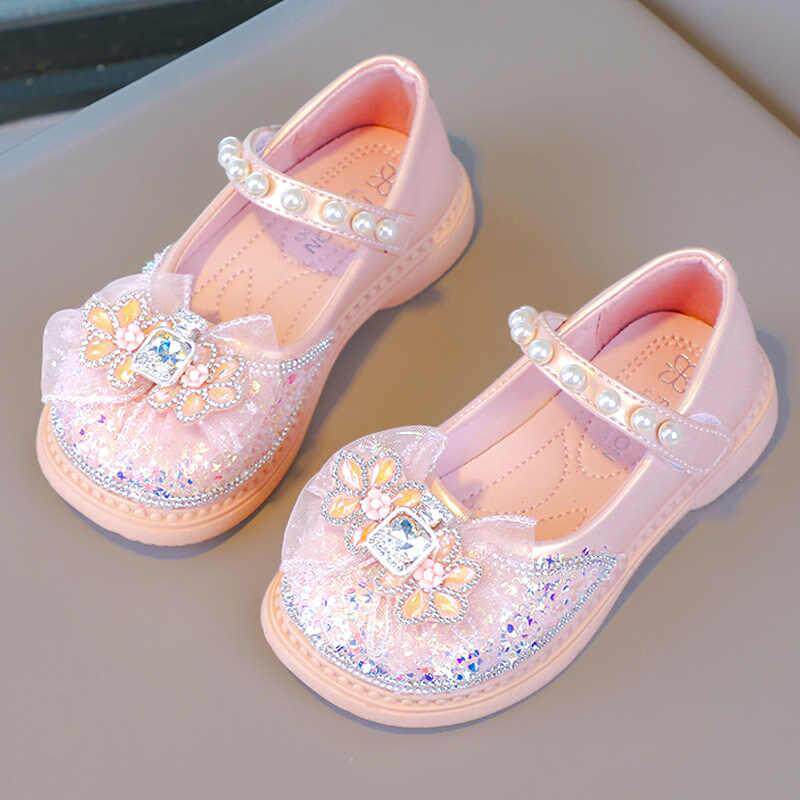 女童公主鞋2025新款春秋小女孩水晶鞋配礼服皮鞋艾莎春季儿童鞋子,淘宝优惠券,粉丝福利购,淘宝优惠卷
