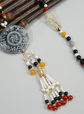 长命锁新年古风配饰项链流苏