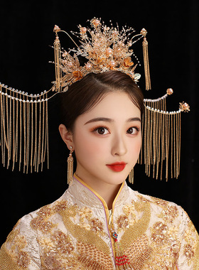 头饰古装皇冠新娘拍照