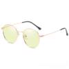 Genuine anti-blue radiation glasses for women and men, light-changing color protection, round frame, eye protection, unlimited number, flat light, trendy light Korean version
