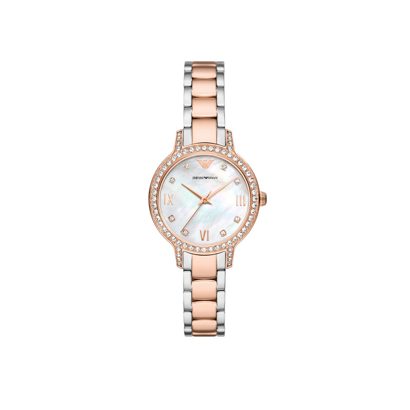 armani阿玛尼满天星女白月光手表 EmporioArmani腕表海外欧美腕表
