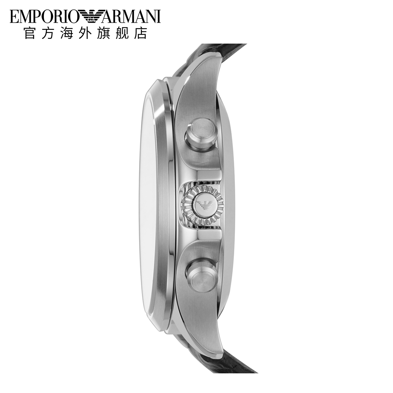 Emporio Armani 阿玛尼皮革带潮流手表 多功能智能男手表ART3013