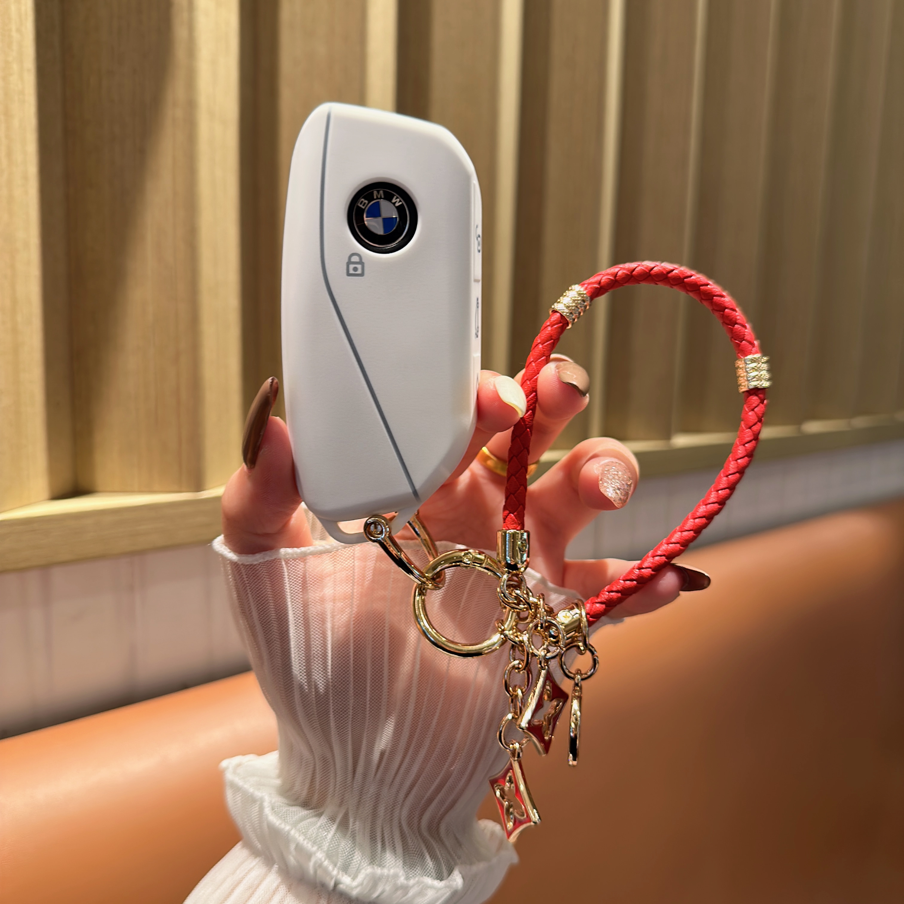 适用于宝马25款新5系530li/525li钥匙套x1x5x6x7扣7系包i5i7xm/ix - 图0