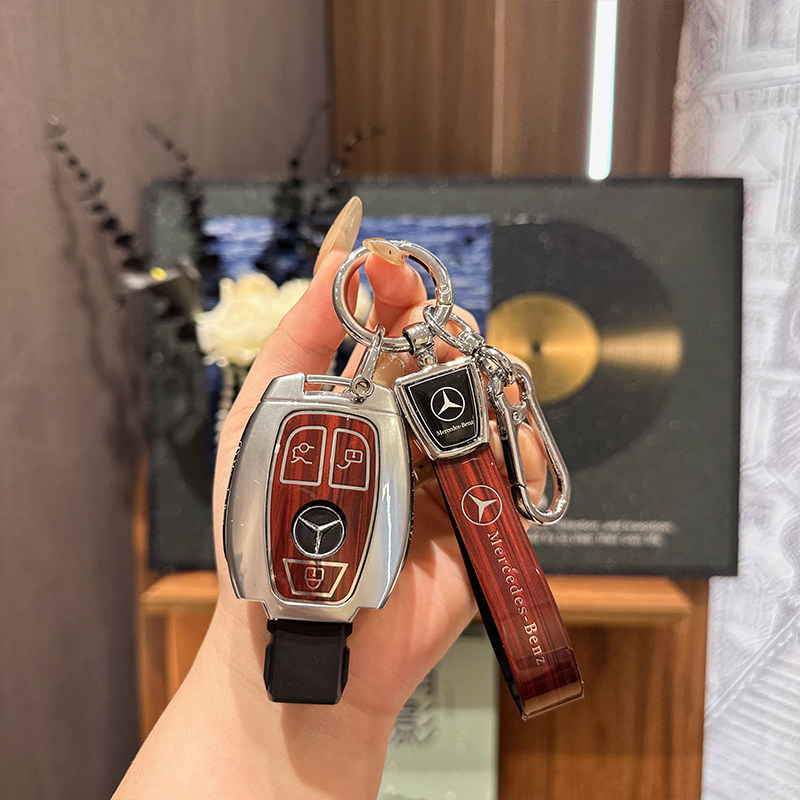 适用奔驰c200l车钥匙套A180壳GLA200扣 GLC260高级GLK300包S级CLA,淘宝优惠券,粉丝福利购,淘宝优惠卷