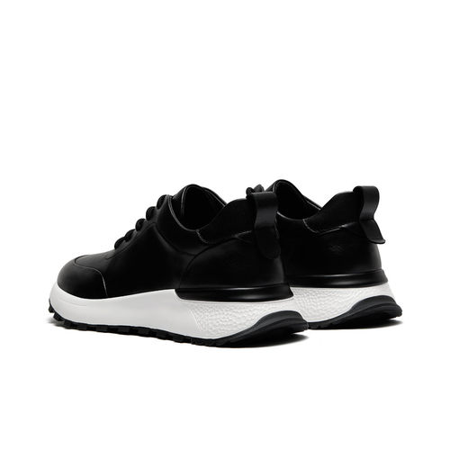 西二男士真皮时尚休闲鞋男2025秋冬季新款牛皮加绒运动鞋S23R0790 - 图2