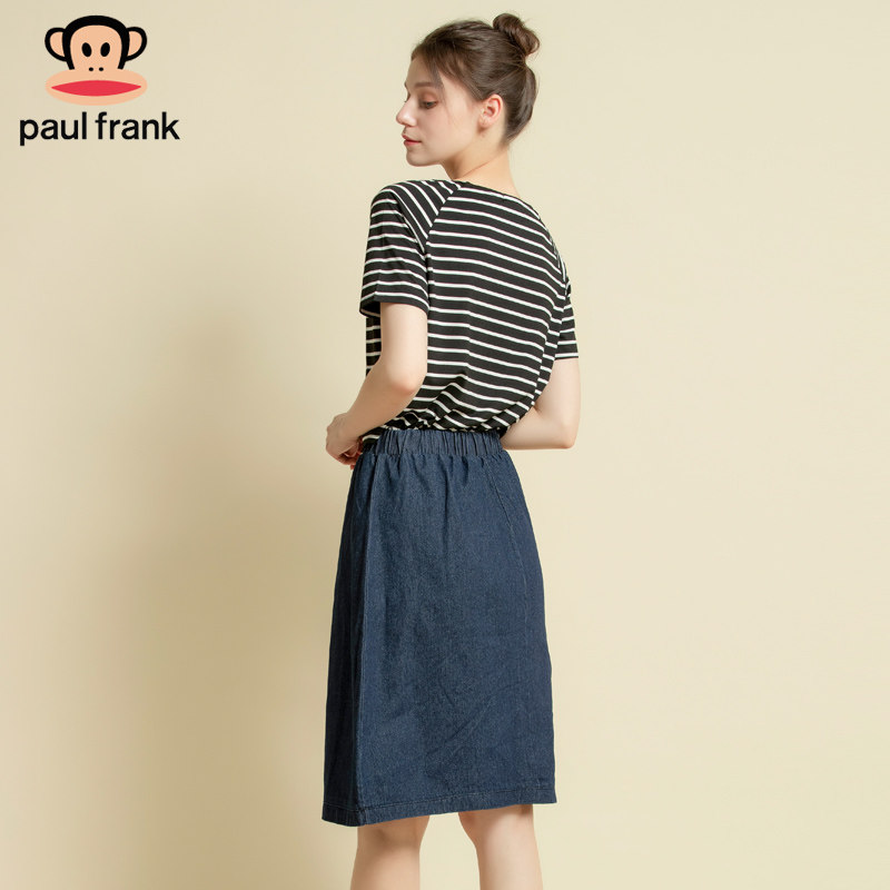 大嘴猴孕妇夏装2019新款夏天连衣裙 paulfrank母婴连衣裙