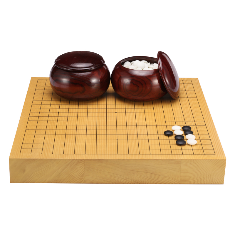 双龙奇胜 围棋套装成人新榧实木棋盘棋罐双面新老云子 双龙棋具 - 图3