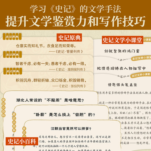 【正版白大姐young泱妈推荐】歪歪兔史记来了司马迁带你读史记少年读史记儿童版白话文资治通鉴二十四史历史类文学小学生课外书籍 - 图2