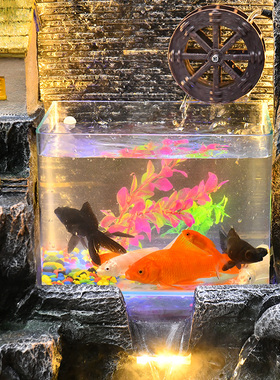 精选新中式假山流水喷泉造u景客厅玄关入户装饰落地摆件乔迁新居