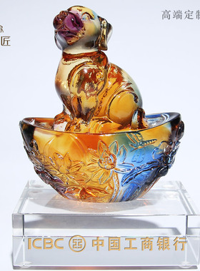 优选琉璃十二生肖全套q工艺品家居客厅高档摆件鼠牛虎兔龙蛇马羊