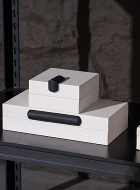 精选Rzone 高级感新中式设计A师茶室开放格组合书房中古风陶瓷装