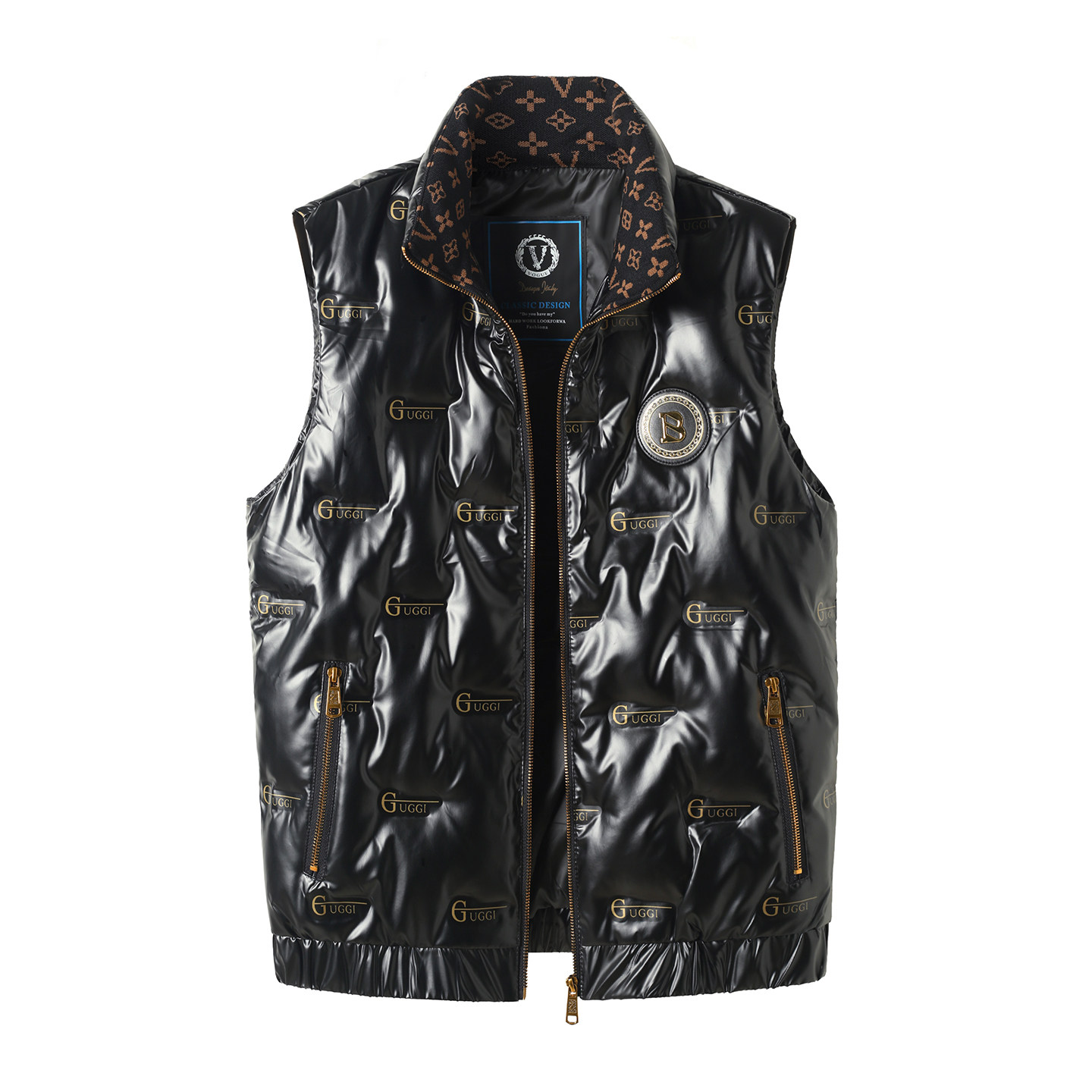 意大利正品立领羽绒马甲外套2025冬季男士时尚潮流百搭羽绒服背心,淘宝优惠券,粉丝福利购,淘宝优惠卷