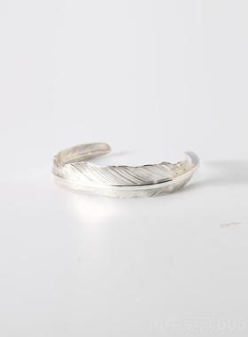 正品宇晟腾系宇列925纯银鹰羽化手炼原创欧手工个性开放式手炼可