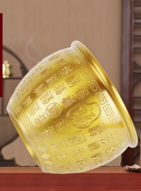 纯全铜百福聚宝盆客厅摆件招财