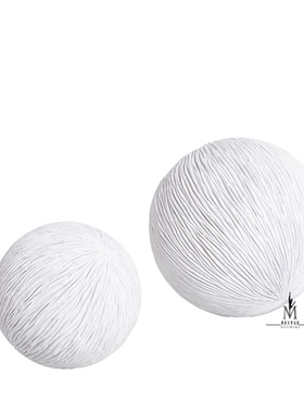 轻奢风树脂几何精品样板间摆件