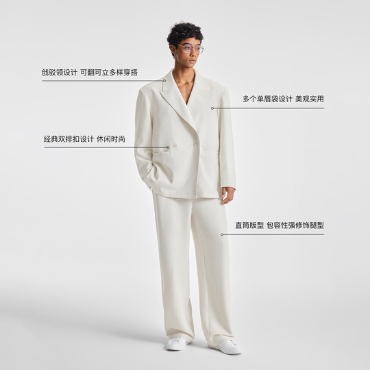BODYDREAM休闲西装男套装GeekChic新款外套老钱通勤宽松夹克/西裤