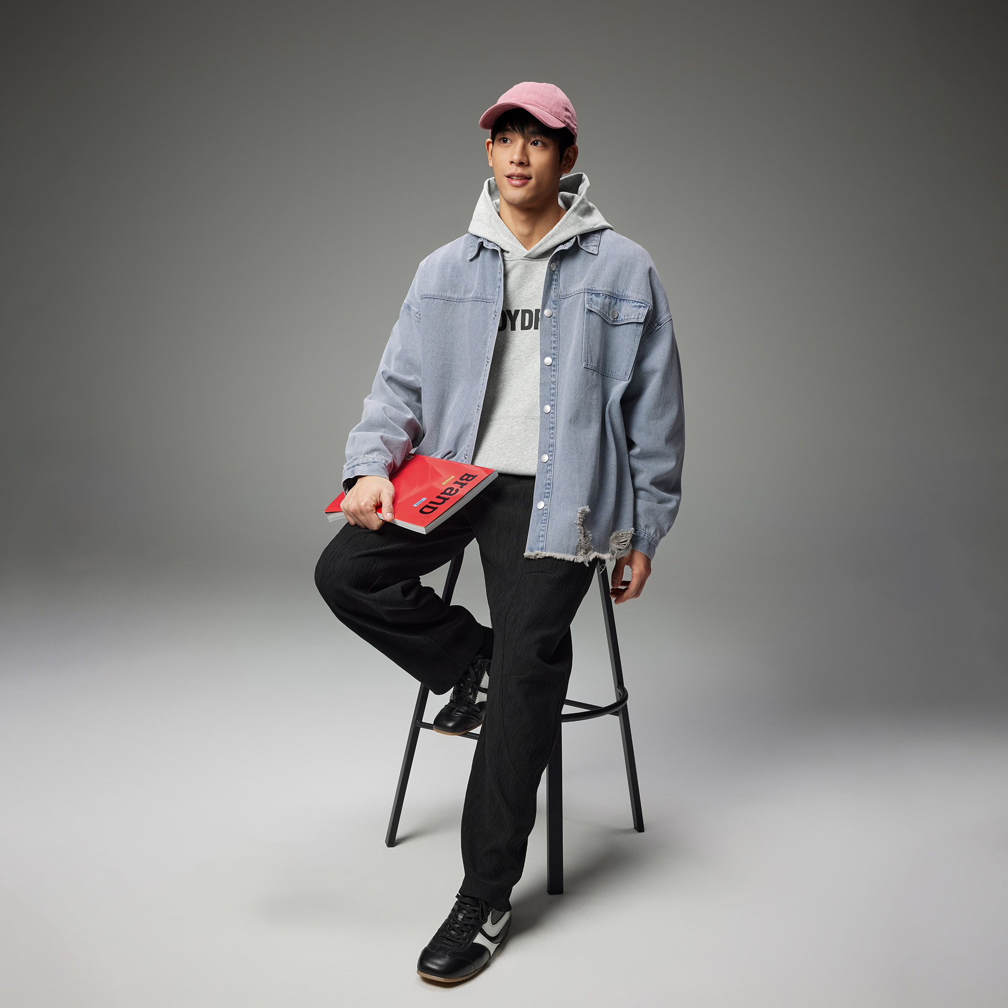 BODYDREAM男女同款复古水洗牛仔衬衫休闲宽松长袖外套/下摆毛边,淘宝优惠券,粉丝福利购,淘宝优惠卷