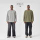 BODYDREAM BM wool twill sweater men round neck pullover sweater texture retro knit sweater trendy