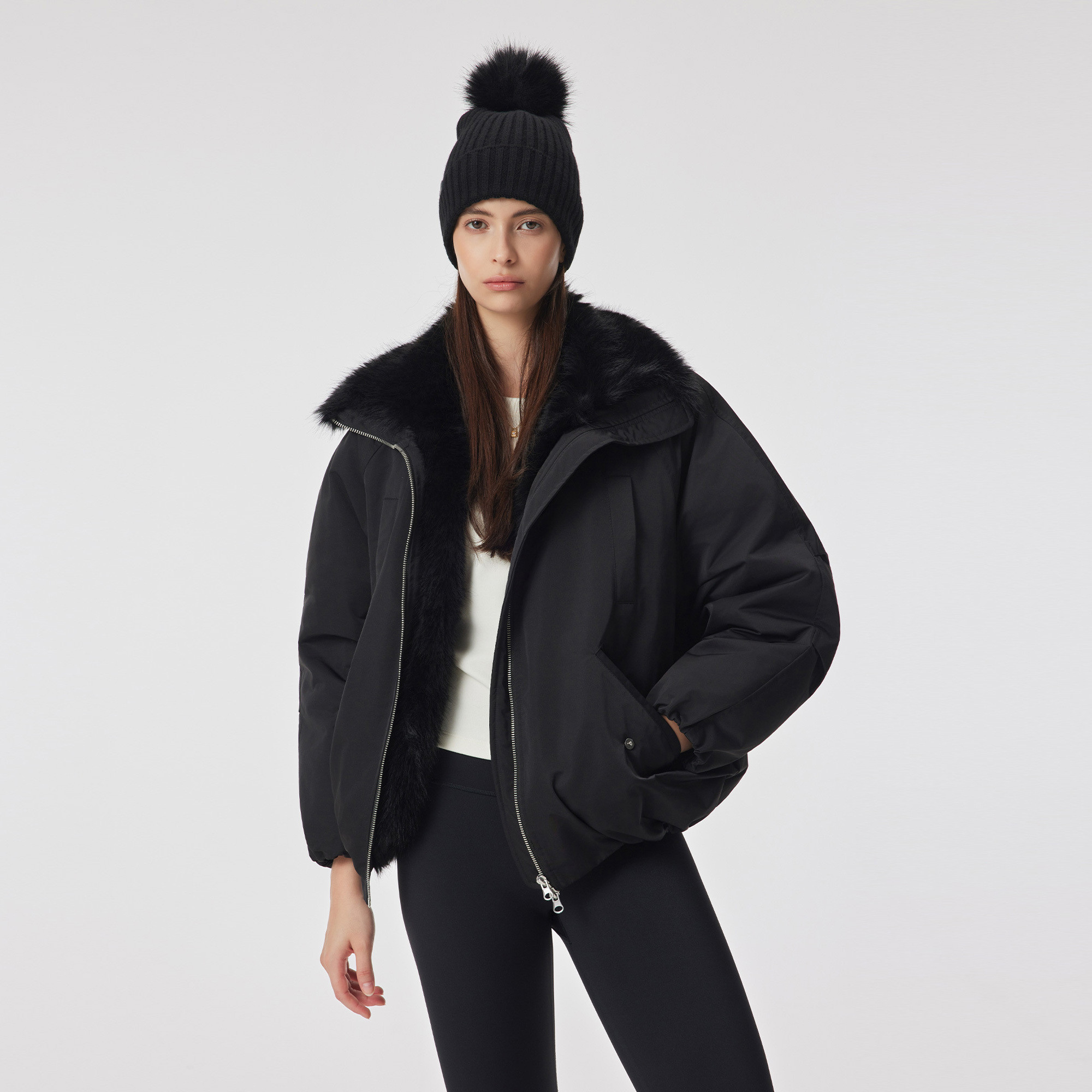 BODYDREAM座山雕外套 无性别派克服立领羽绒服环保皮草保暖夹克,淘宝优惠券,粉丝福利购,淘宝优惠卷