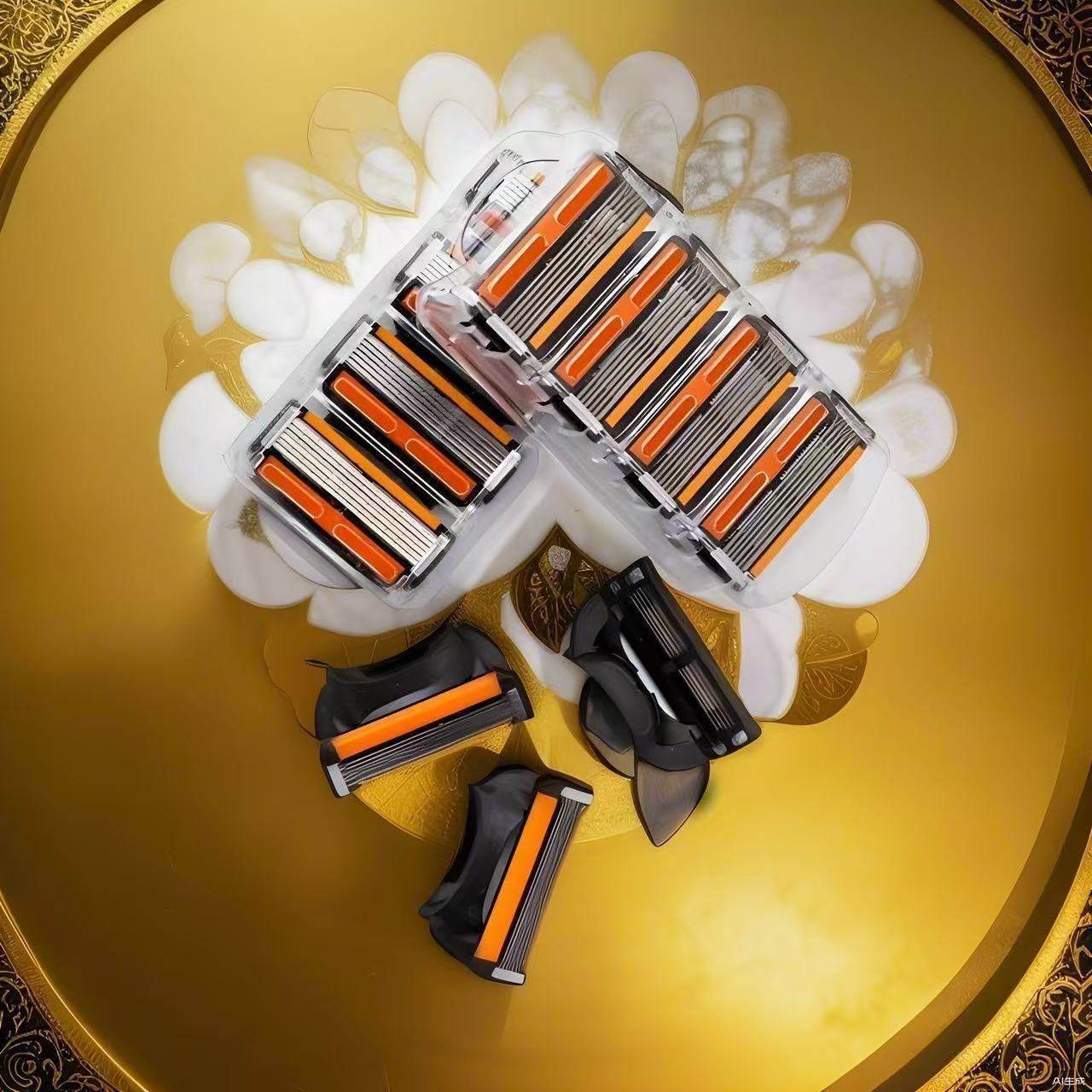 2025新品吉俐锋六层刮胡刀不锈钢6层刀片通用5层男士手动剃须刀头,淘宝优惠券,粉丝福利购,淘宝优惠卷